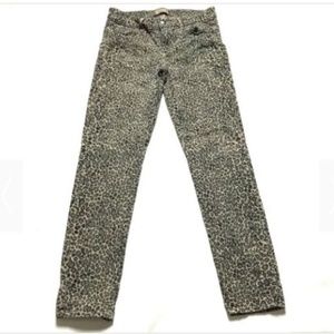 Paige Women 27 Straight Skinny Animal Print Jeans